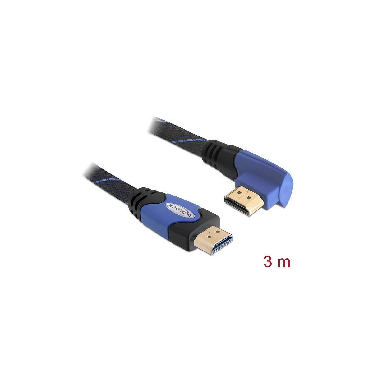 DELOCK DELOCK Kabel HDMI TV & St/St Zubehör, & Optionen A-A Audio, gewinkelt & & Display Video, mehrfarbig