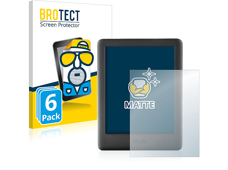 2019 (10. 6x matte Kindle BROTECT Amazon Schutzfolie(für Gen.))