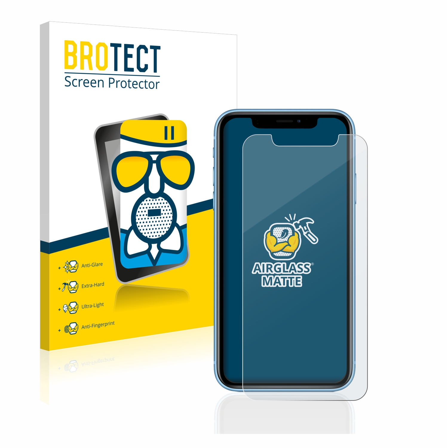matte iPhone Apple XR) Schutzfolie(für BROTECT Airglass