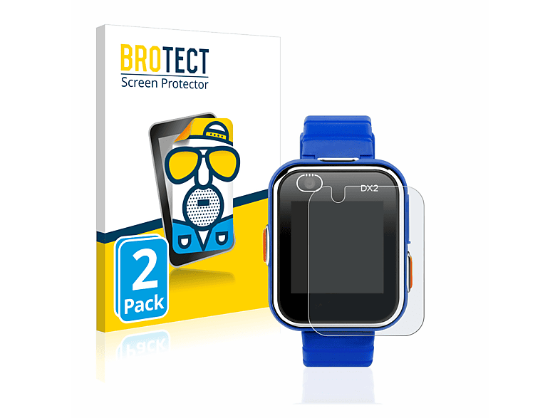 BROTECT 2x matte Schutzfolie(für Vtech Kidizoom Smart Watch DX2)
