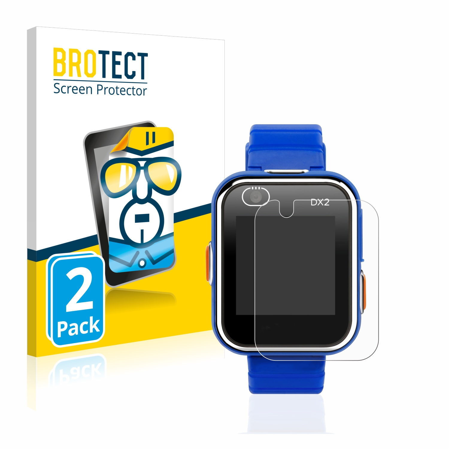DX2) 2x Kidizoom BROTECT Smart Watch Vtech klare Schutzfolie(für