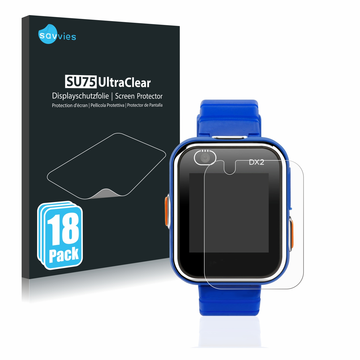SAVVIES Watch klare Smart Vtech 18x Kidizoom DX2) Schutzfolie(für