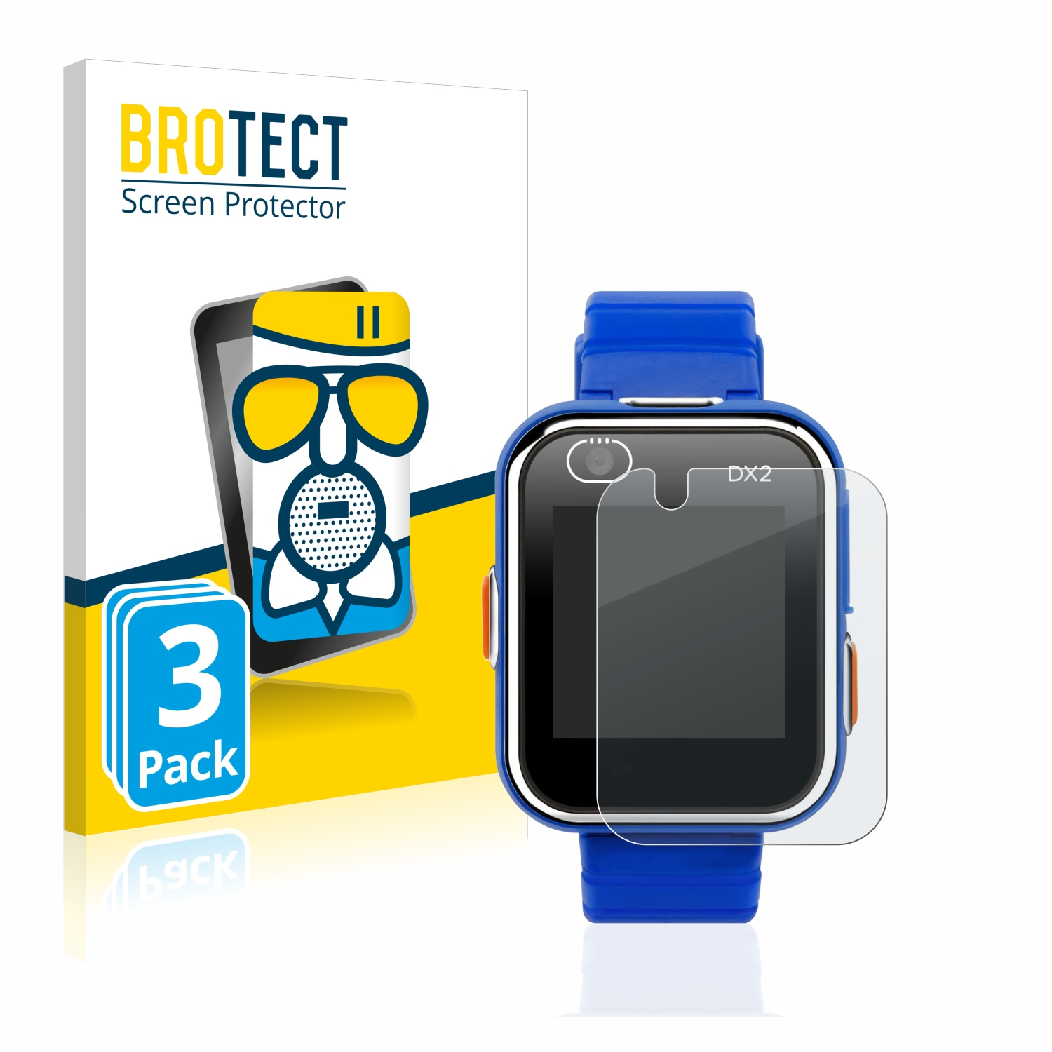 BROTECT 3x Airglass matte Vtech Smart Watch Schutzfolie(für DX2) Kidizoom