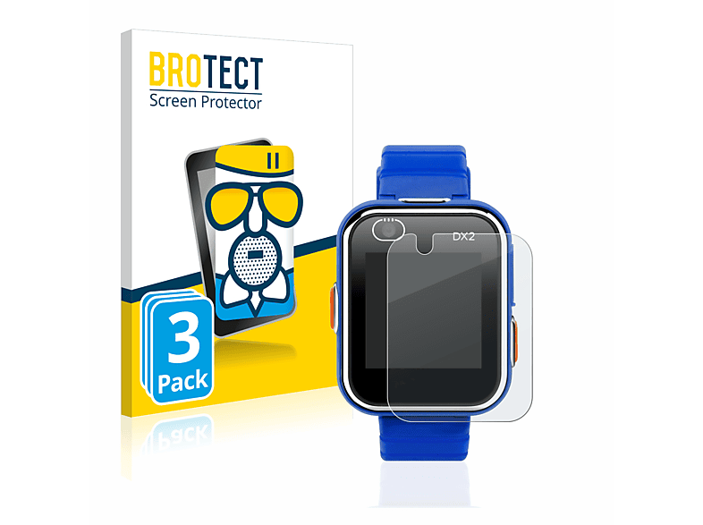 BROTECT 3x Vtech Schutzfolie(für Airglass Watch matte Kidizoom DX2) Smart