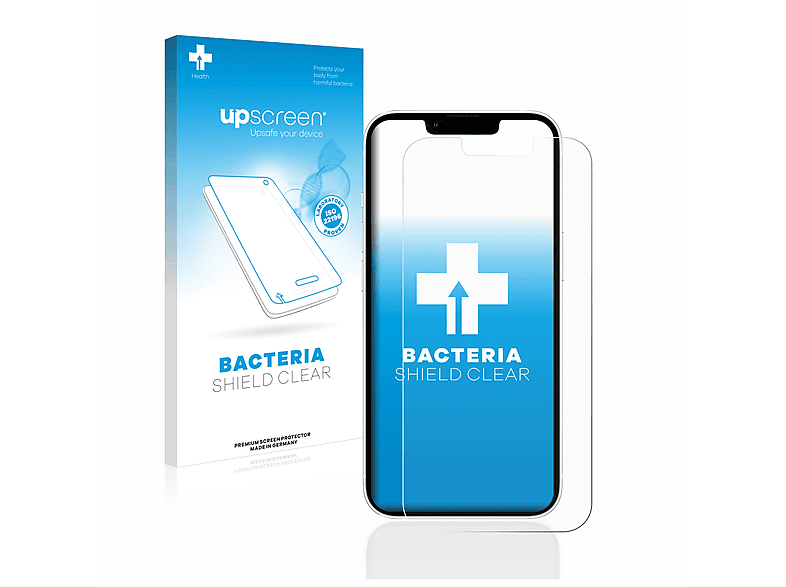UPSCREEN antibakteriell klare Schutzfolie(für Apple iPhone 13)