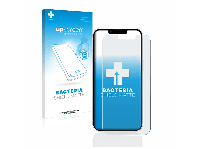 UPSCREEN antibakteriell entspiegelt matte Schutzfolie(für Apple iPhone 13)