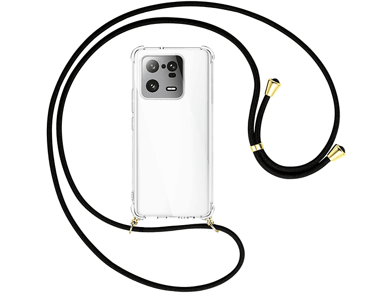 MTB MORE ENERGY / Kordel, mit gold Backcover, 13 Pro, Umhänge-Hülle Schwarz Xiaomi