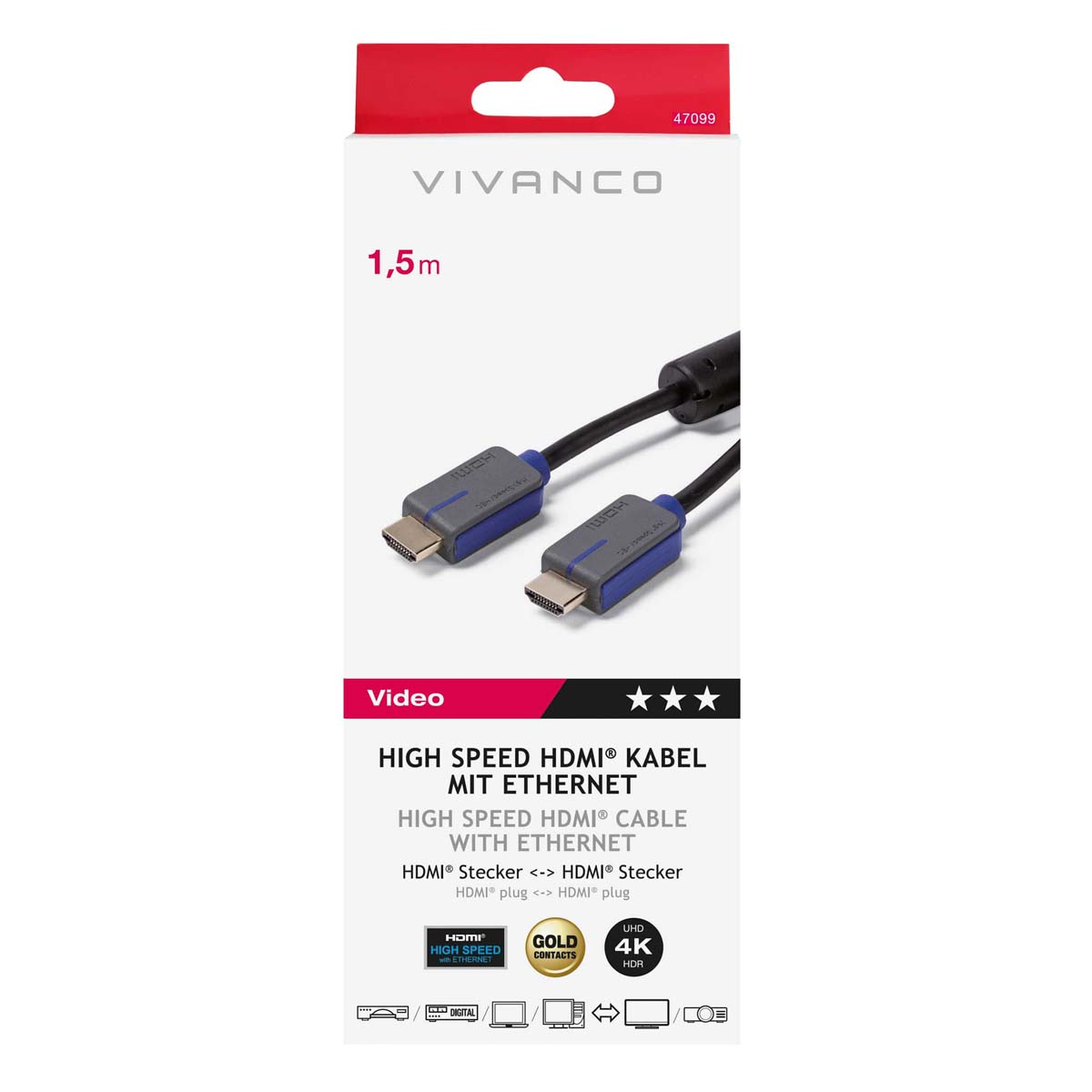 VIVANCO 47099 HDMI Kabel