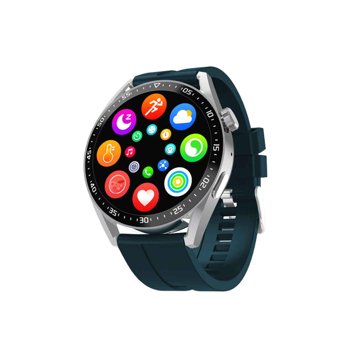 Smartwatch - KHW28GR KLACK, NFC Bluetooth 5.1 Gran pantalla IPS Redonda Verde