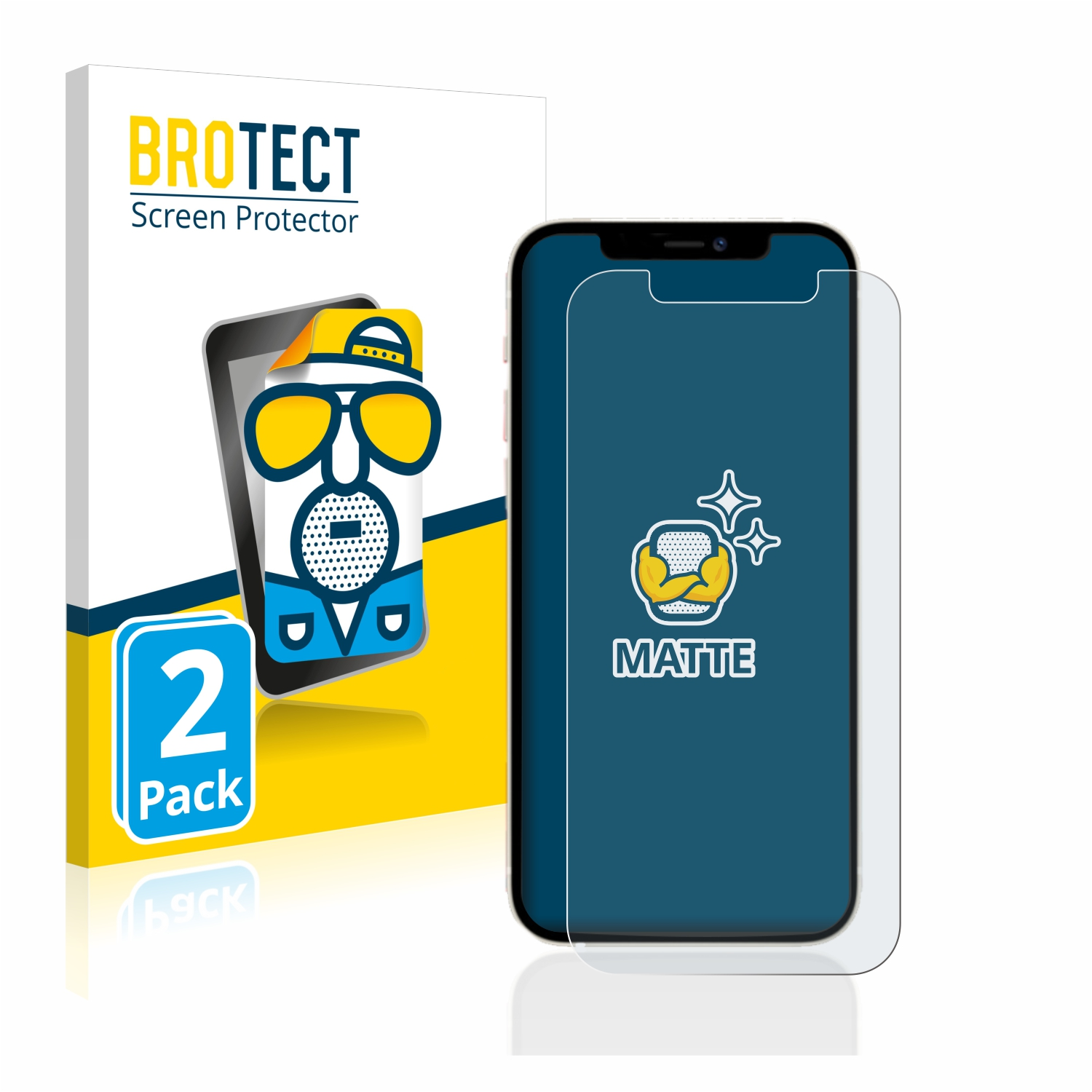 12) matte iPhone Schutzfolie(für 2x Apple BROTECT