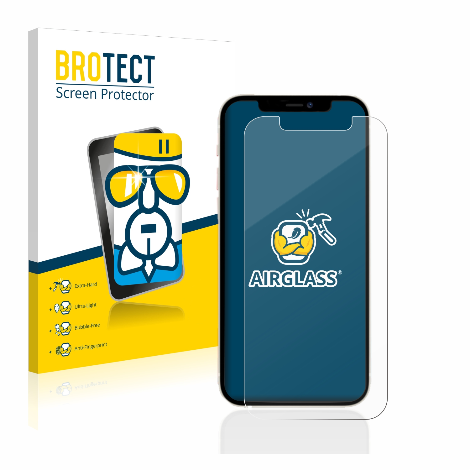 BROTECT Airglass 12) klare Apple iPhone Schutzfolie(für