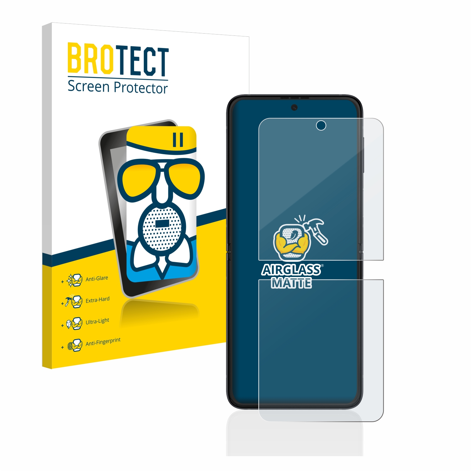 BROTECT Z Samsung Galaxy 3 matte Schutzfolie(für Flip 5G) Airglass