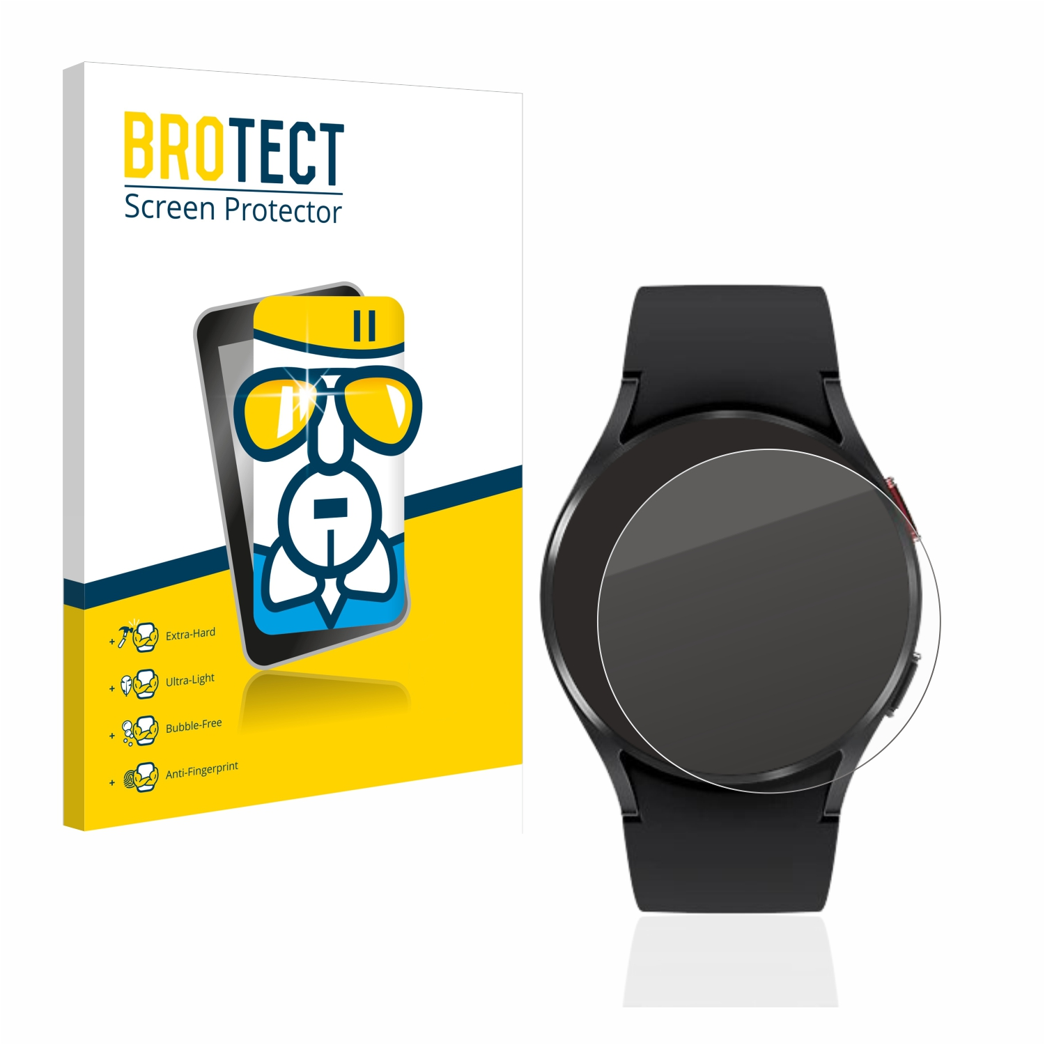 BROTECT Airglass klare (40mm)) 4 Galaxy Watch Samsung Schutzfolie(für