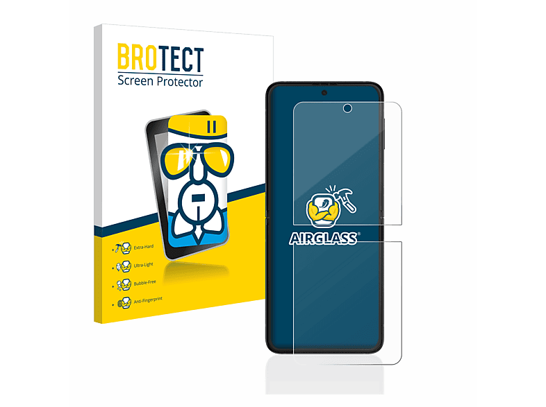 BROTECT Airglass klare Schutzfolie(für Samsung Galaxy Z Flip 3 5G)
