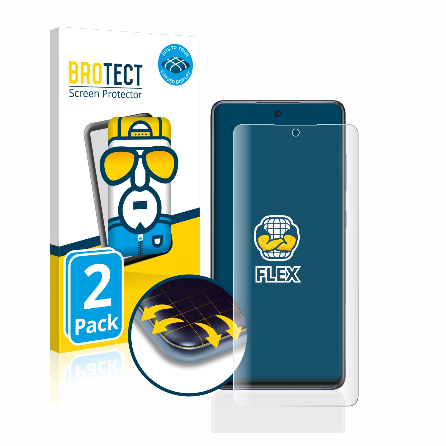 Flex FE) Schutzfolie(für 3D Galaxy Curved S20 BROTECT Samsung Full-Cover 2x