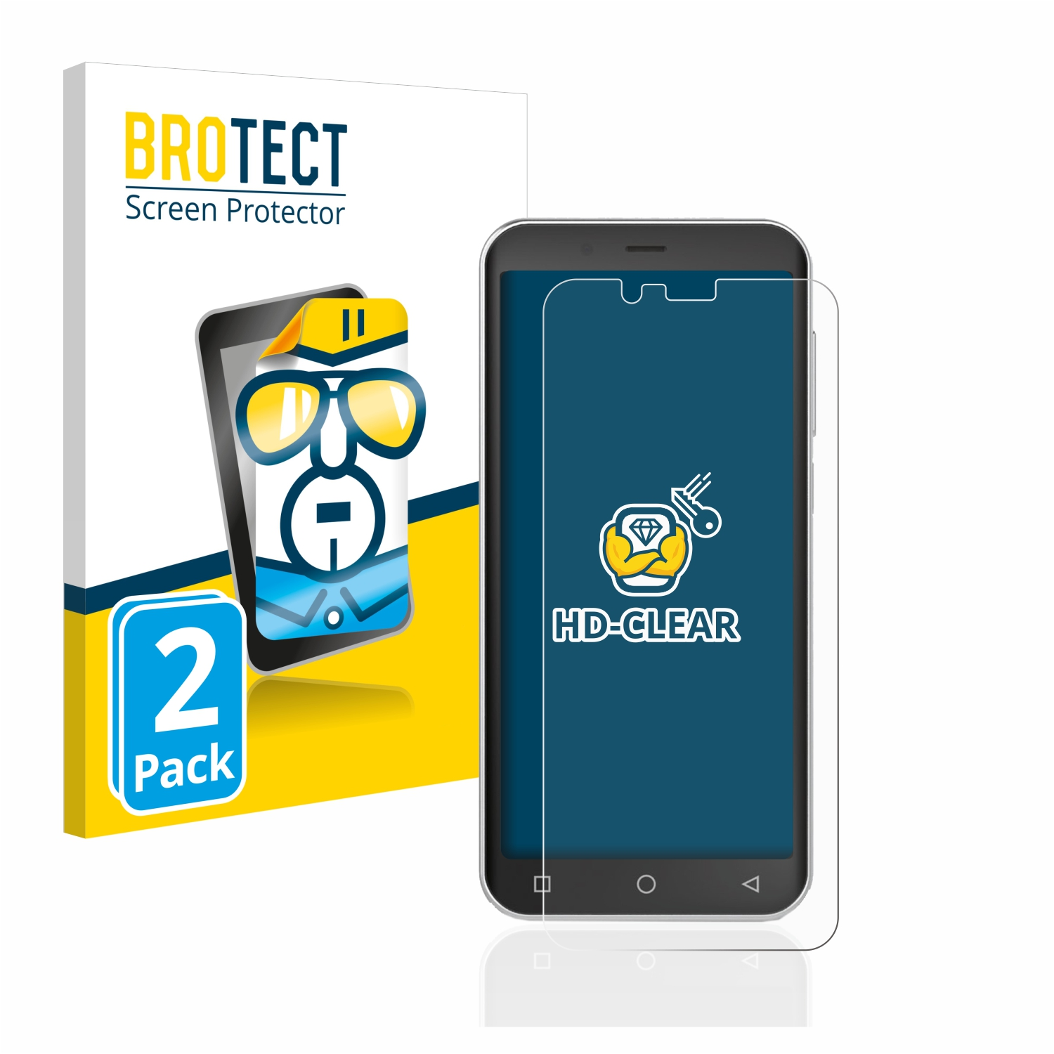 BROTECT 2x klare Emporia Smart 4) Schutzfolie(für