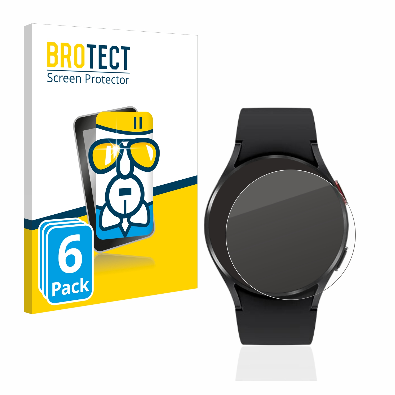 Samsung Airglass Watch 4 BROTECT 6x klare Galaxy (40mm)) Schutzfolie(für
