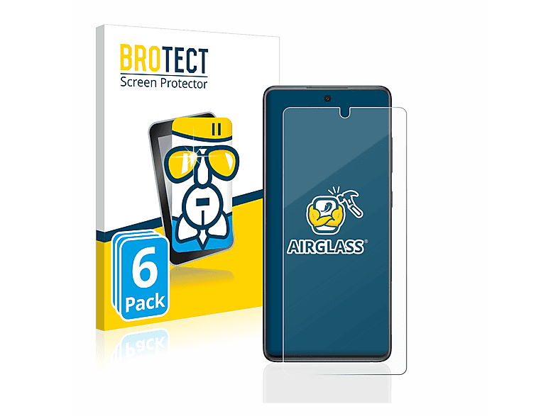 BROTECT 6x Airglass klare Schutzfolie(für Samsung Galaxy S20 FE)