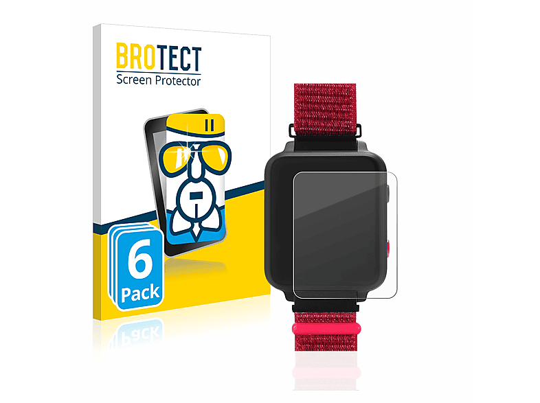 BROTECT 6x Airglass klare Schutzfolie(für Anio 5) | Smartwatch Schutzfolien & Gläser