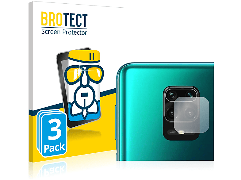 BROTECT 3x Airglass klare (NUR Redmi 10 Note Schutzfolie(für Lite Kamera)) Xiaomi