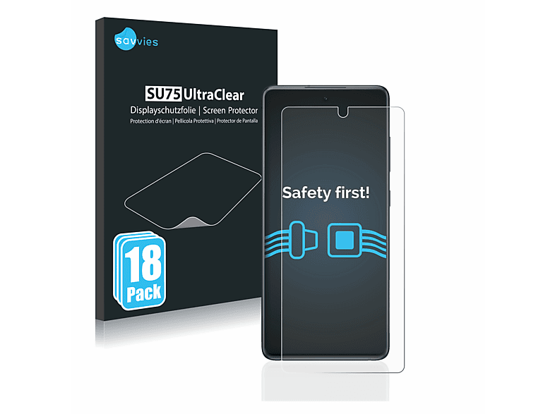 Schutzfolie(für Galaxy klare S20 Samsung 18x SAVVIES FE)