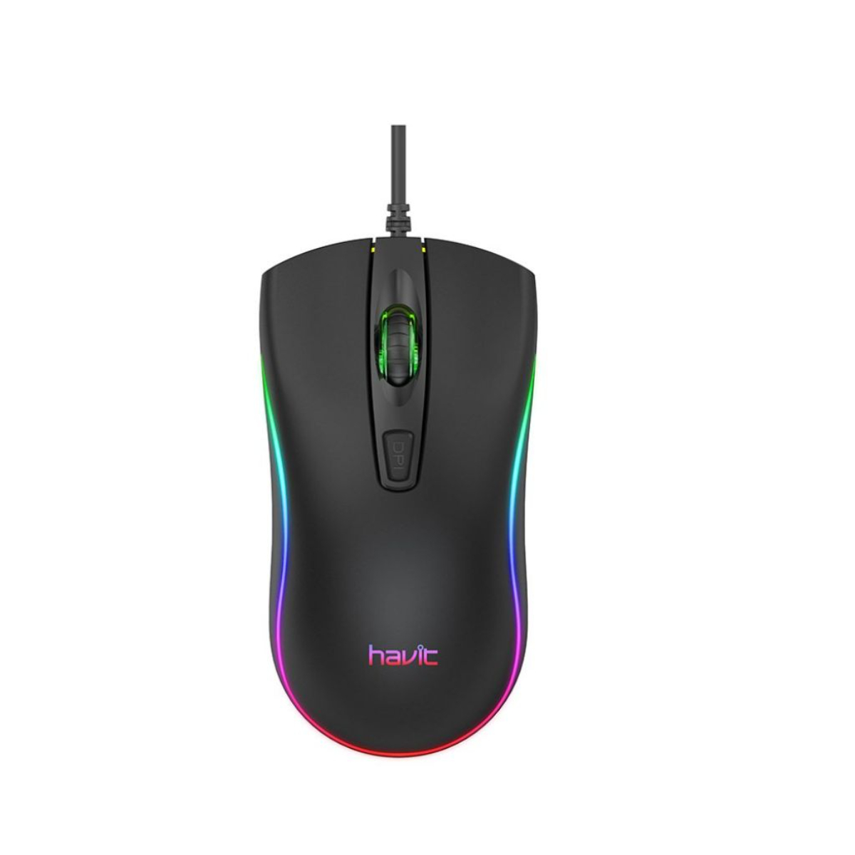 Raton gaming - MS72 HAVIT, Cable, Negro