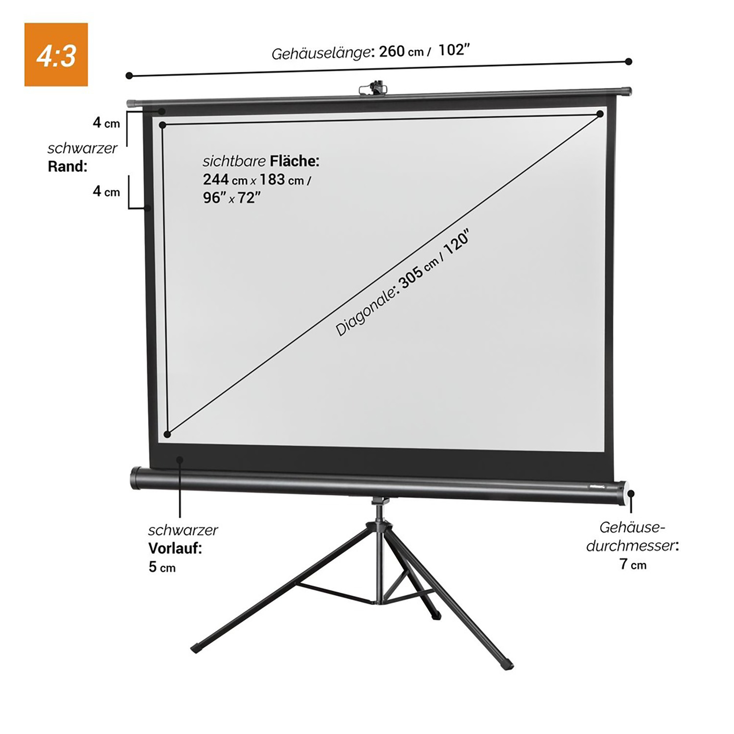 CELEXON Economy Stativleinwand