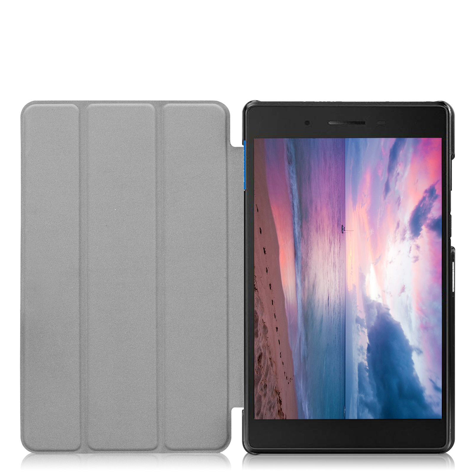 LOBWERK Hülle Schutzhülle Bookcover Lenovo Zoll für TB-8304F Tab NEU E8 Kunstleder, 8