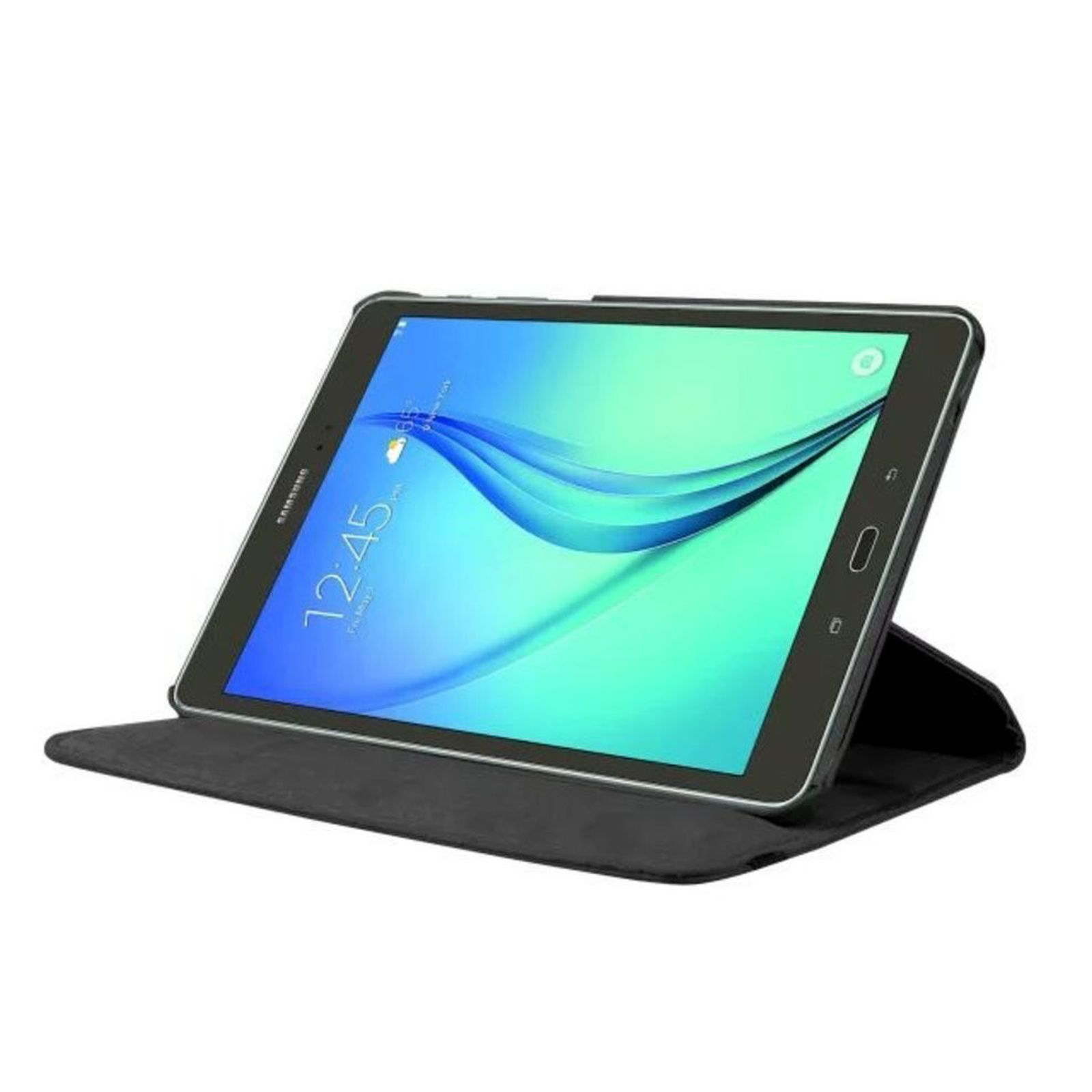 LOBWERK Hülle Schutzhülle SM-T810 Zoll Galaxy Kunstleder, Schwarz S2 Samsung Tab 9.7 Bookcover 9.7 für T815