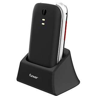 Móvil básico - FUNKER E200 MAX AUDIO 2, Negro, 1000 mAh