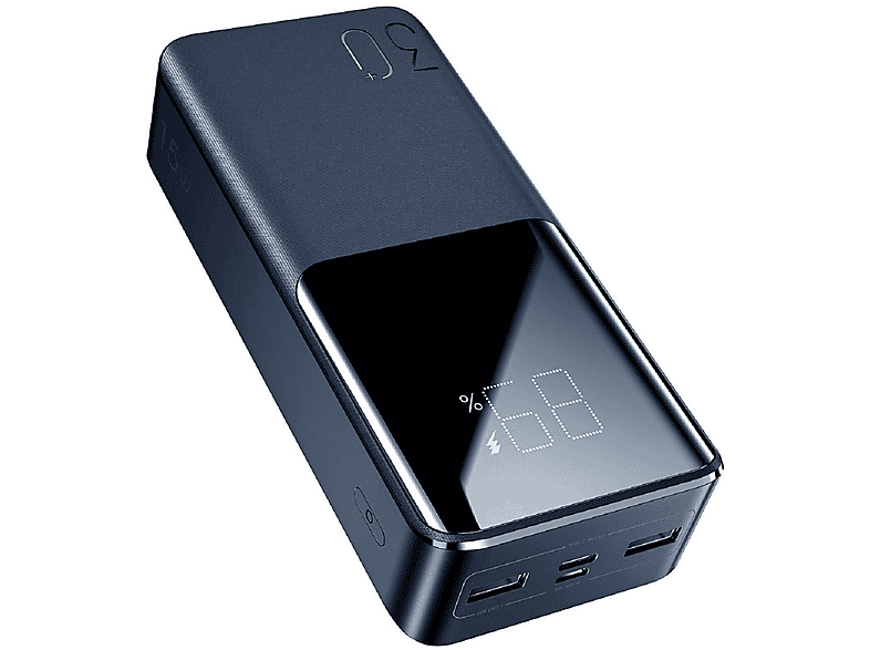 JOYROOM 15W, 3 Ausgangsports, PD QC3.0 AFC Powerbank 30000mAh Schwarz