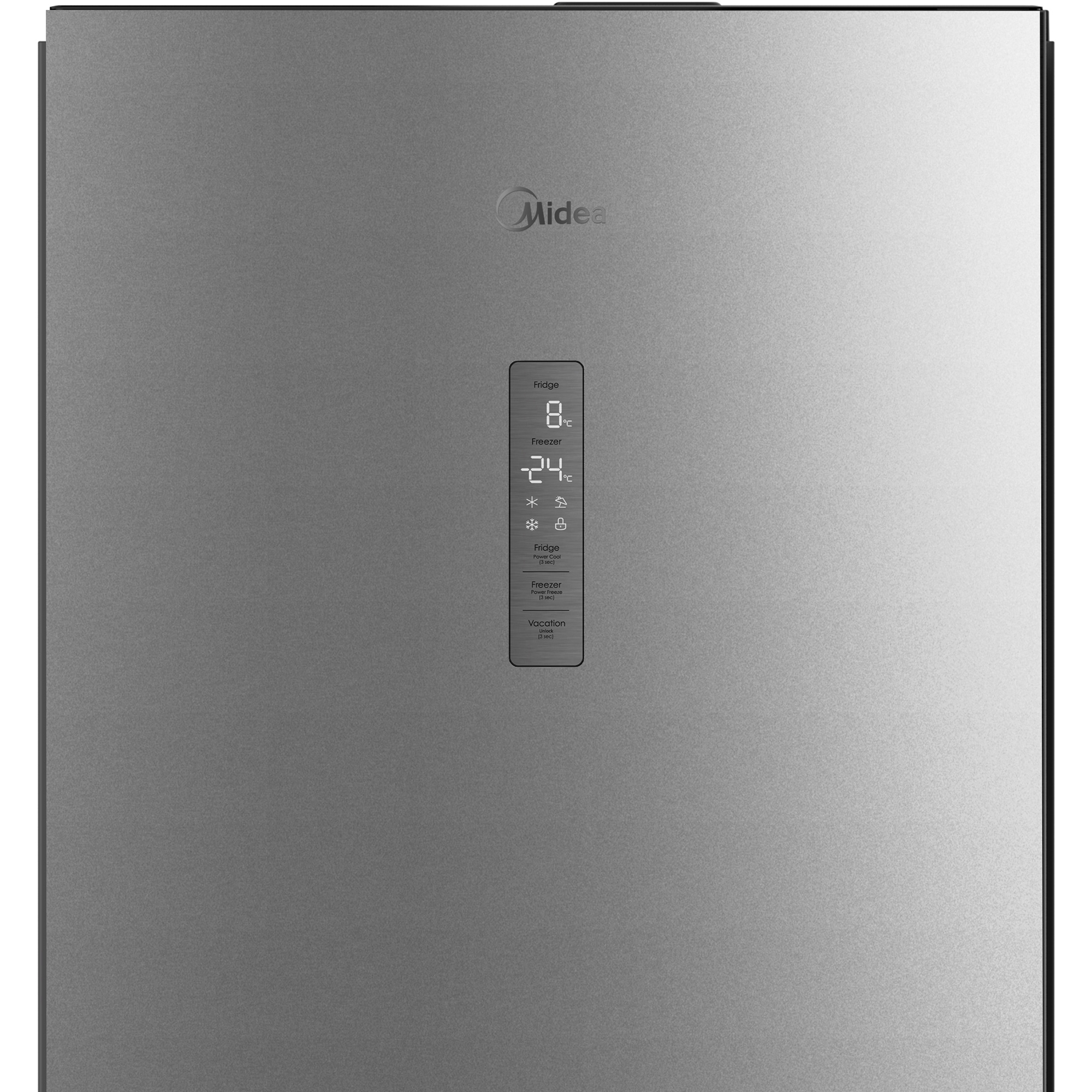 MIDEA MDRB521MIC02 MEGA Serie Kühl-Gefrierkombination (C, 177 kWh, 2010 mm hoch, Inox)