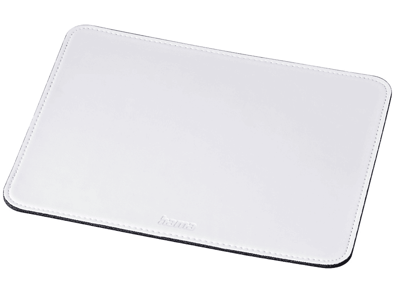 HAMA Lederoptik Weiß Mauspad (3 mm x 220 mm) | Gaming Mousepads