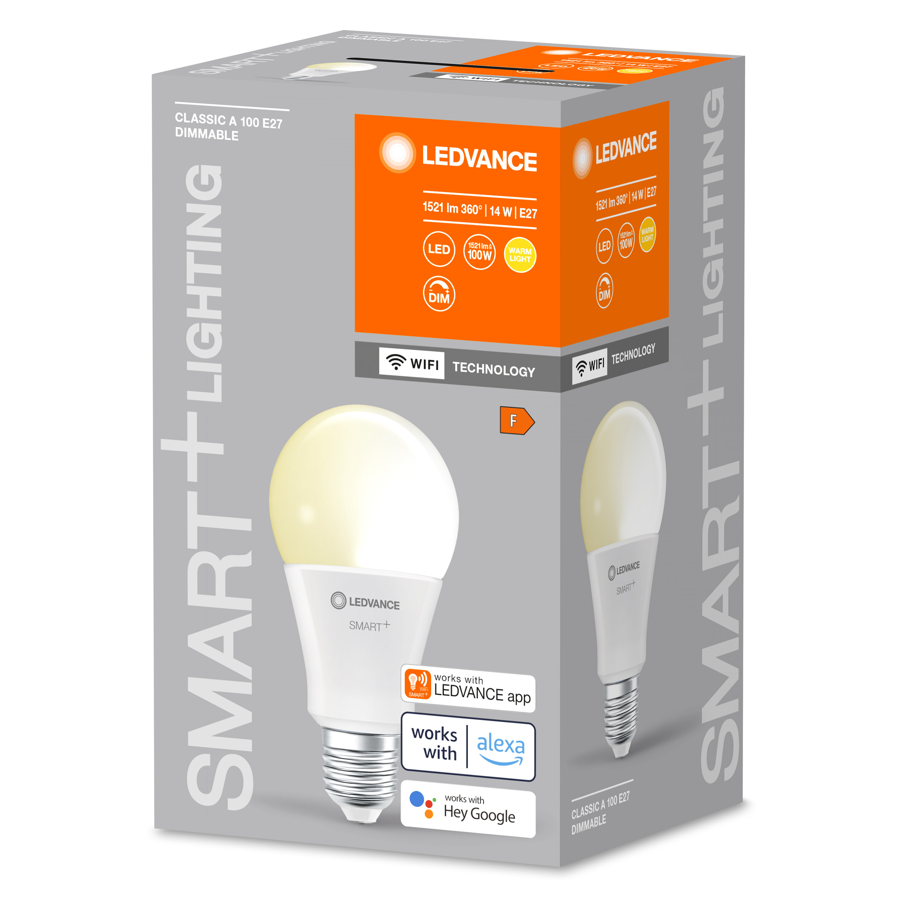 LEDVANCE SMART+ WiFi Dimmable Lampe Warmweiß Classic LED Smarte