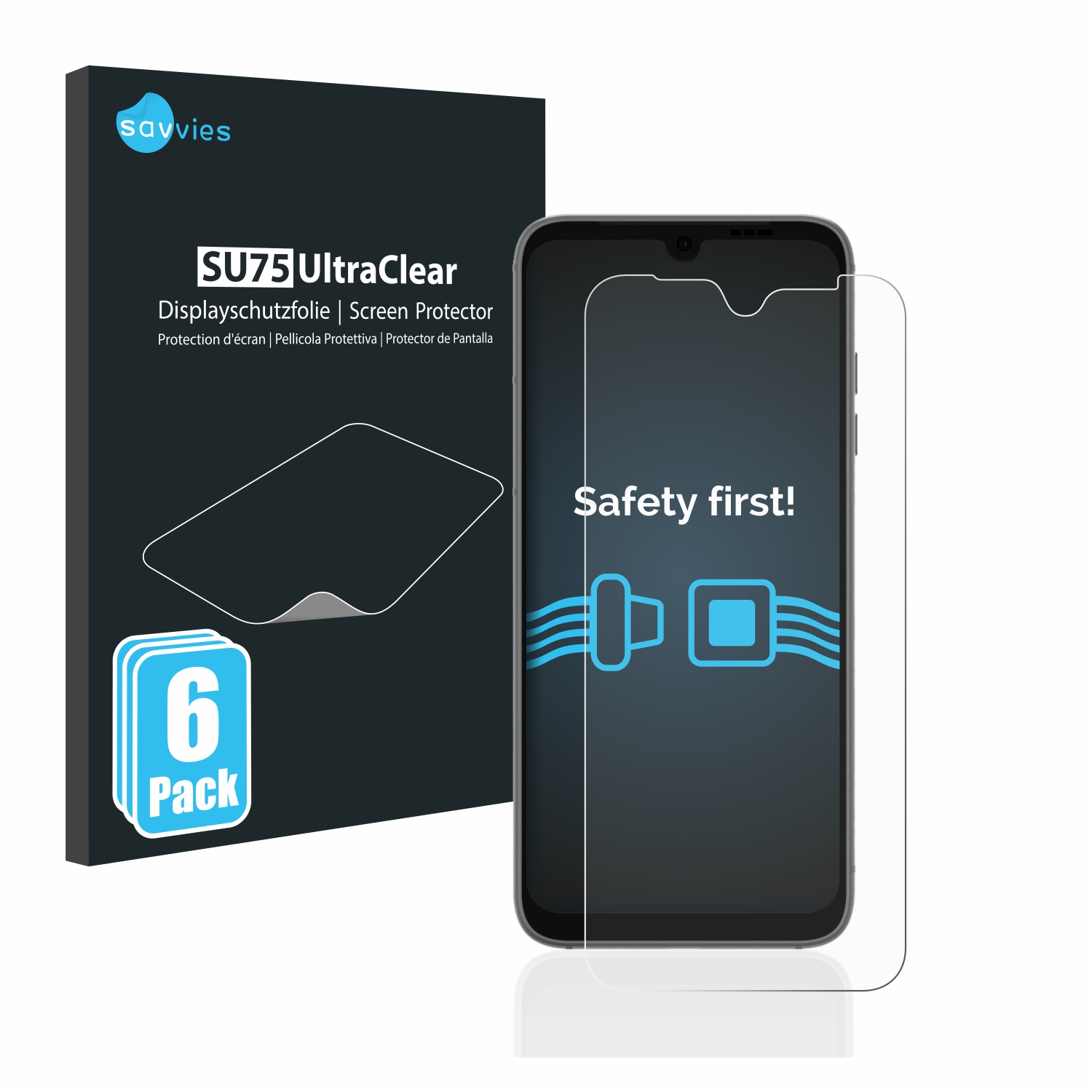 SAVVIES 6x klare Schutzfolie(für Fairphone 4)