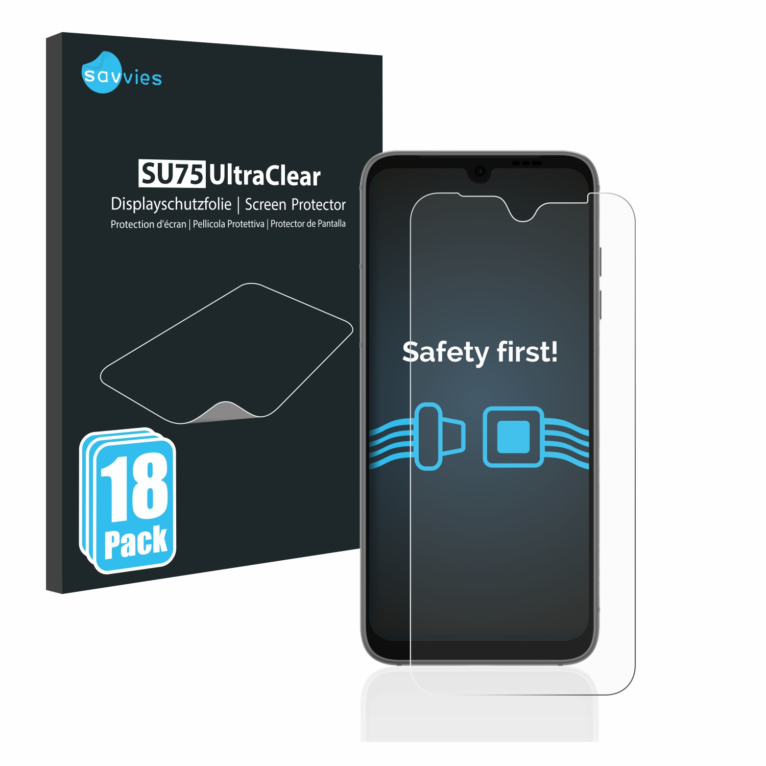 SAVVIES 18x klare Schutzfolie(für 4) Fairphone