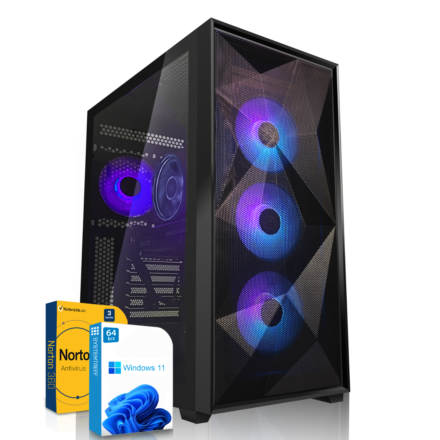 SYSTEMTREFF Pro Gaming AMD Ryzen GB NVIDIA mSSD, mit 1000 Gaming 4060 RAM, 32 7800X3D, 7 GeForce PC RTX™ 7 11 AMD Ti GB Windows Prozessor, Ryzen™ Pro