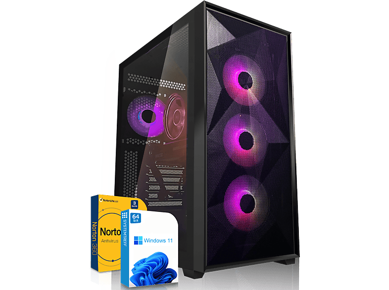 PC Gamer SYSTEMTREFF AMD Ryzen 7 7800X3D + RTX 5070 TI 16GB + 32Go DDR5 + 1To NVMe - Windows 11 Pro