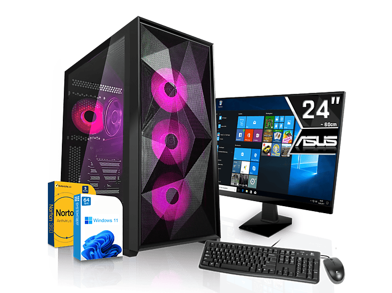 3, RAM, Core 32 DLSS 1000 Prozessor, Komplett RTX GeForce GB GB mit 8GB Komplett Nvidia i9-11900K, mit 4060Ti GB Gaming PC mSSD, Intel GDDR6 8 i9-11900K SYSTEMTREFF