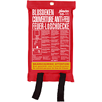 ALECTO SB-11 - 100 x 100 cm - Löschdecke, Rot