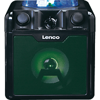 LENCO BTC-055BK - Bluetooth - Akku - Karaoke-Lautsprecher, Schwarz