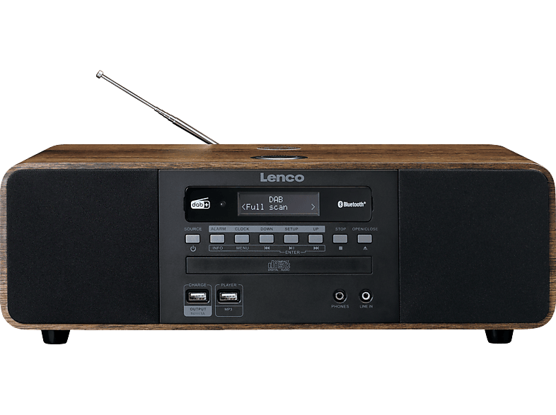 LENCO DAR051WD CD,Bluetooth,USB Stereo Radio, DAB+,FM, DAB+, FM