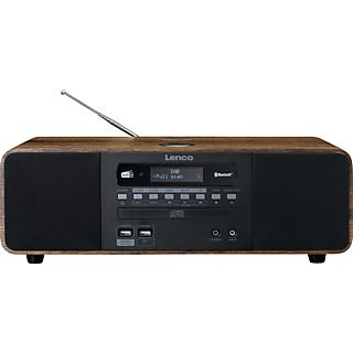LENCO DAR-051WD - CD,Bluetooth,USB - Stereo Radio, DAB+,FM, DAB+, FM, Bluetooth, Holz