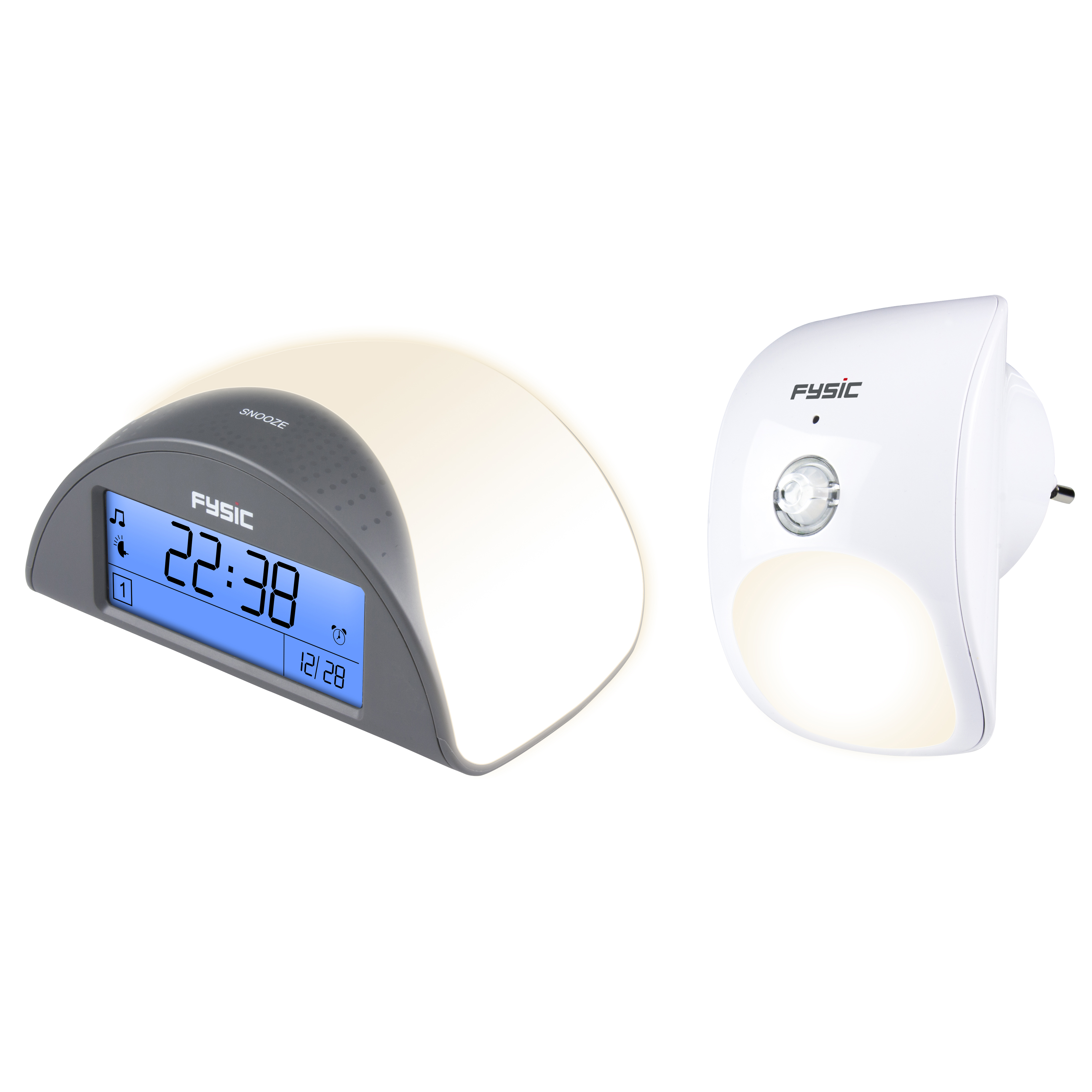 - Digitaluhr FC-38 mit Bewegungs-/Weglaufsensor - Wecker FYSIC