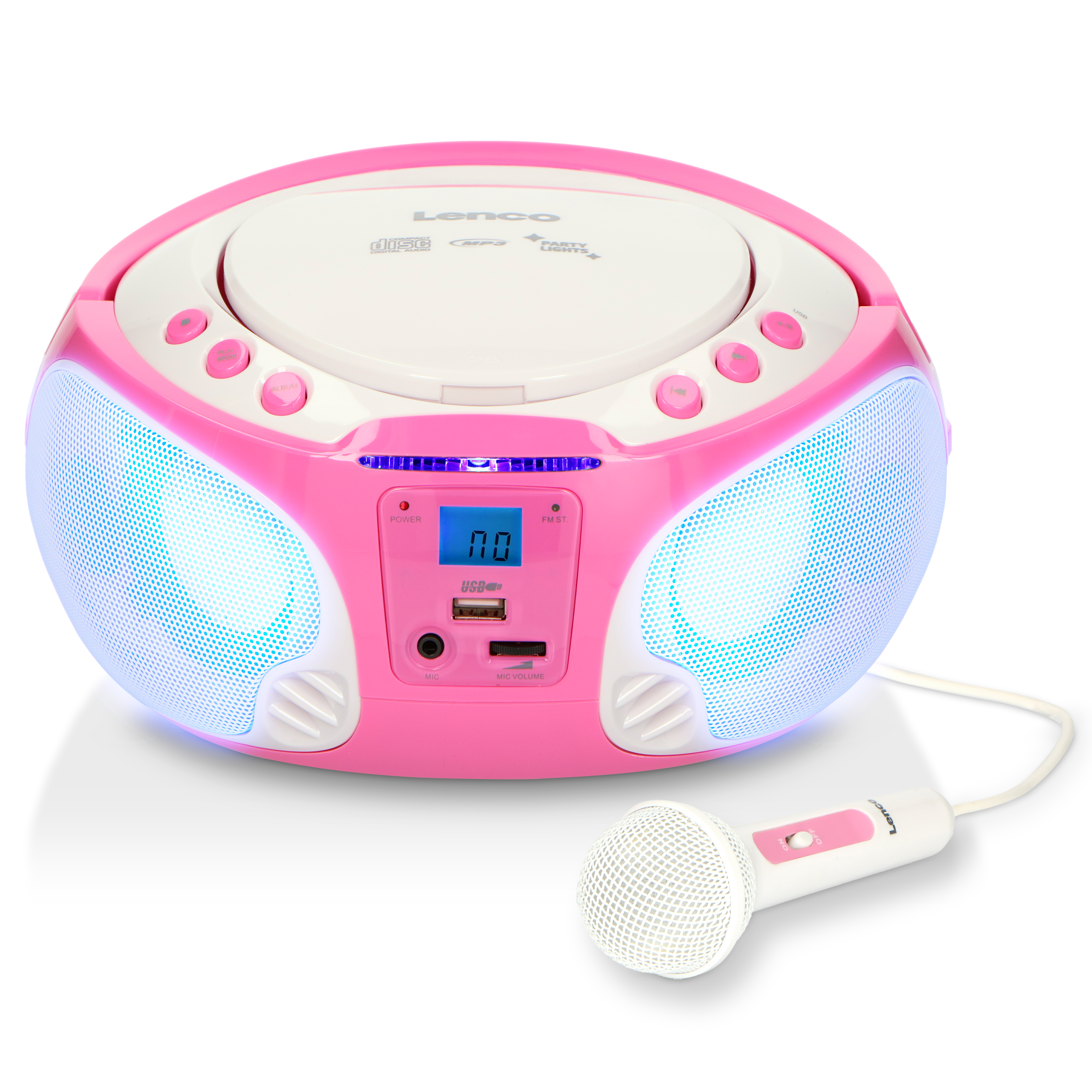 LENCO SCD-650PK Radiorecorder, Pink