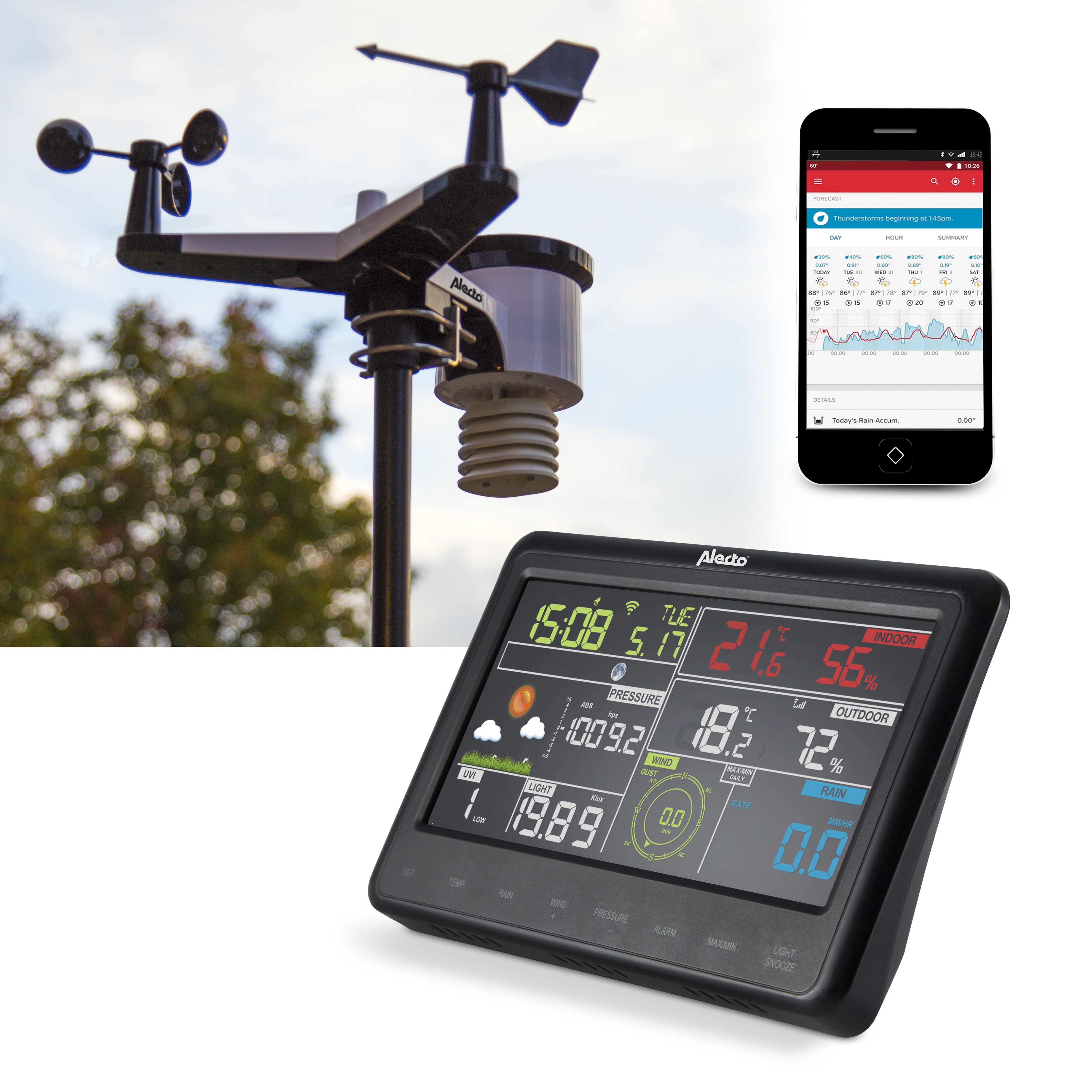 ALECTO Alecto WS-5500 + WS-05 Weerstation