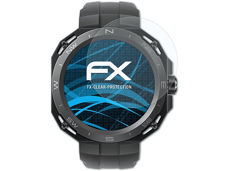ATFOLIX 3x FX-Clear Displayschutz(für Huawei Watch GT Cyber)