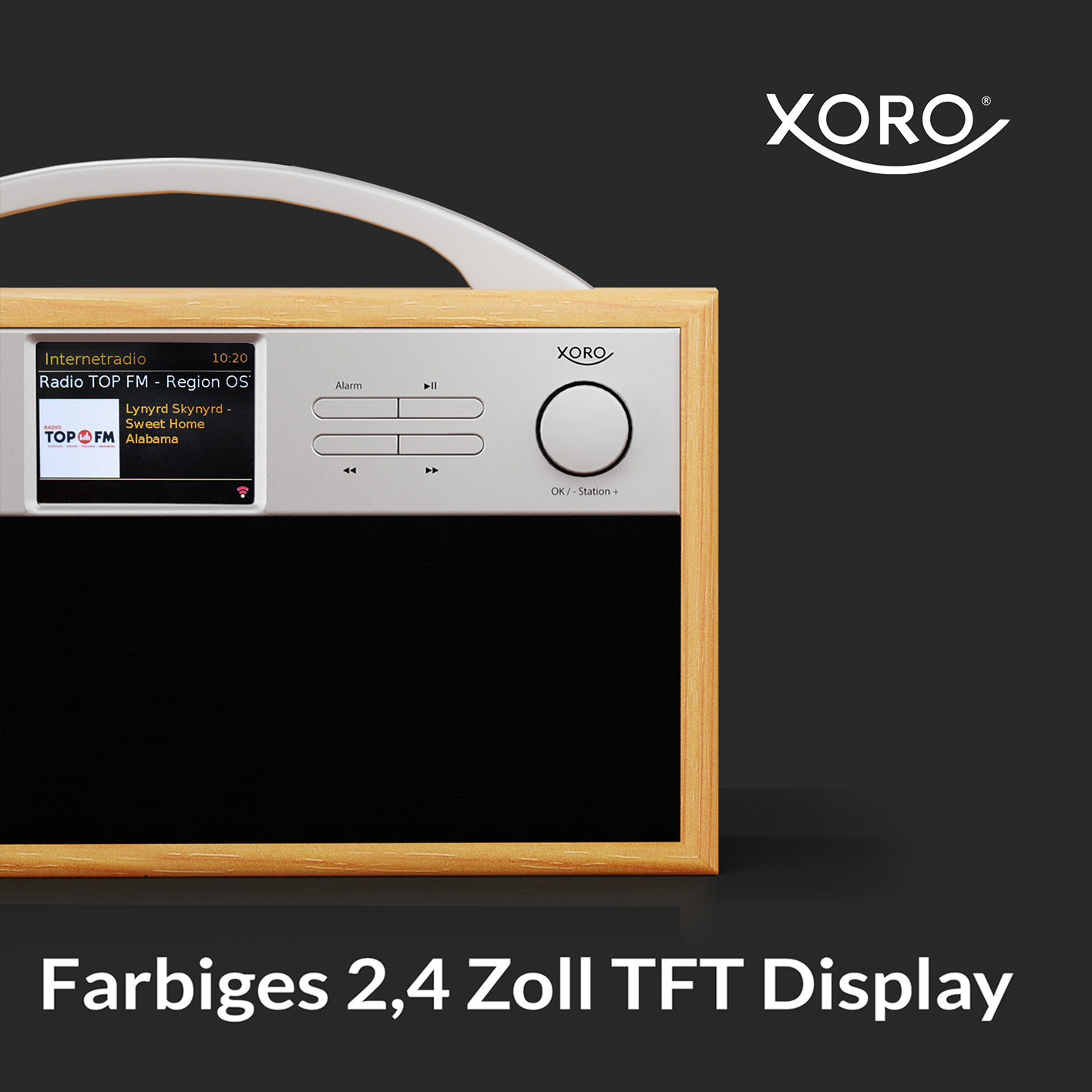 Farbdisplay,Bluetooth,Spotify Radio, XORO WLAN-Stereo-Internetradio,2.4\