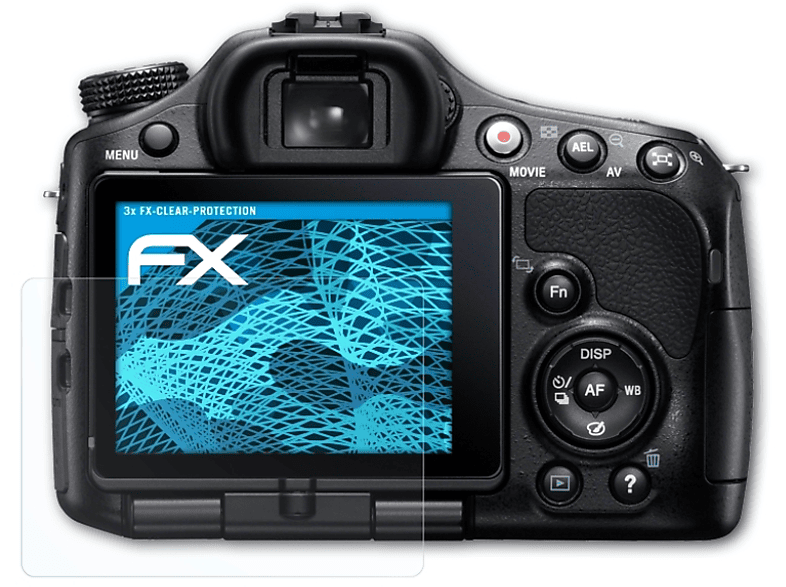 ATFOLIX 3x FX-Clear Displayschutz(für Sony Alpha a65 (SLT-A65))