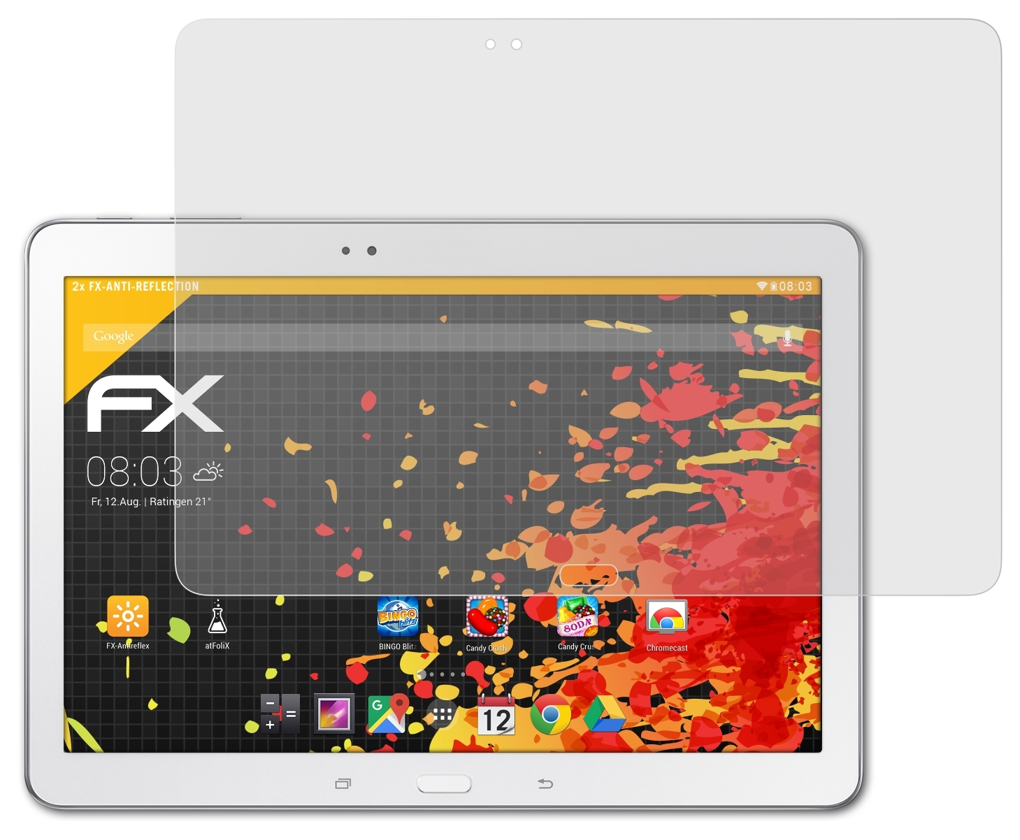 ATFOLIX 2x FX-Antireflex Displayschutz(für TabPro Galaxy 10.1 & Wi-Fi)) Samsung (LTE